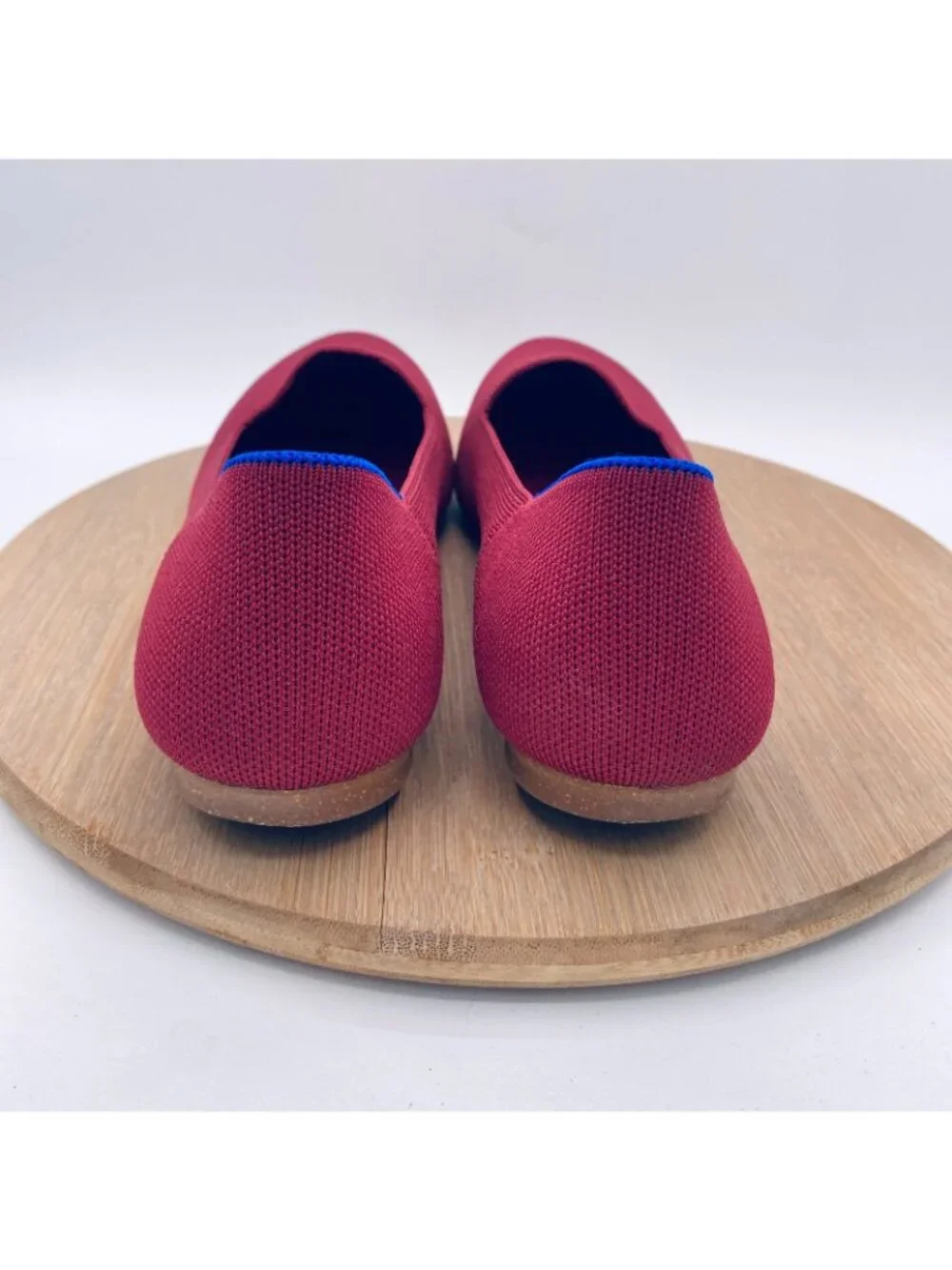 Rothy's The Flat Shoes Womens 12 42 Burgundy Knit Comfort Ballet Flats